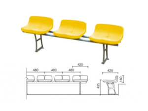 HS-2304 Straight hollow plastic chair  直立式中空塑料椅